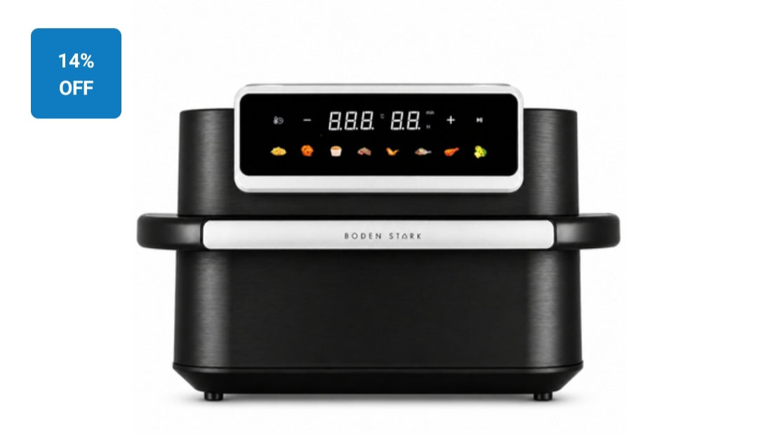 Boden Stark 10L 2200W Digital Air Fryer with Touch Screen, 8 Presets