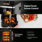 Boden Stark 11.6L Double Stack Dual Drawer Air Fryer, 3000W