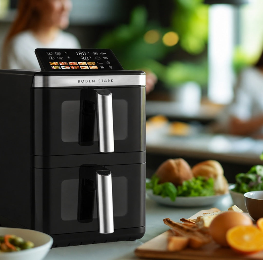 Boden Stark 11.6L Double Stack Dual Drawer Air Fryer, 3000W