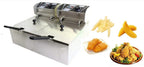 12L Electrical Fryer: Stainless Steel Double Basket for High-Volume Usage