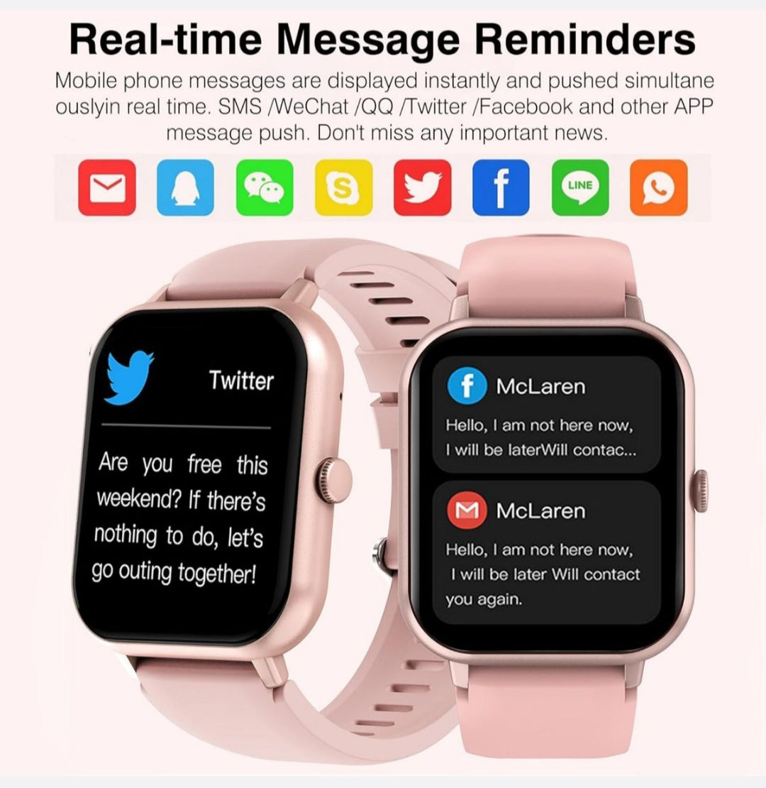 Smartwatch with Bluetooth Call & Fitness Tracker