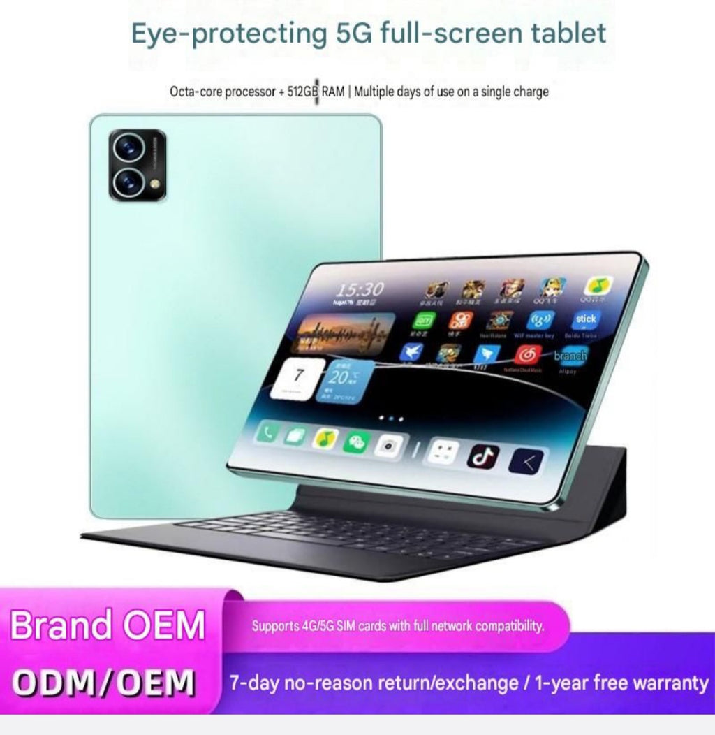 New 12 Inch 2 In 1 Android Tablet Original Snapdragon Processor