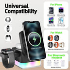 4-in-1 Apple Wireless Charging Station for iPhone, Watch & AirPods 15W