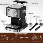 Fully Automatic Espresso & Mocha Coffee Machine with Milk Frother