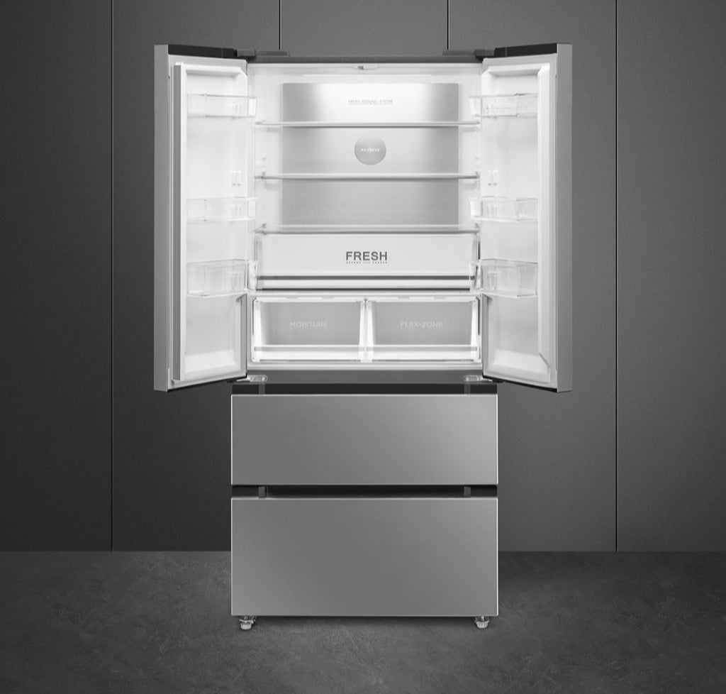 SMEG RFD50XZA French Door Combi Fridge Freezer 84 cm - Inox