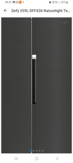 Defy 559L DFF636 Naturelight Technology Side by Side Fridge Freezer Dark