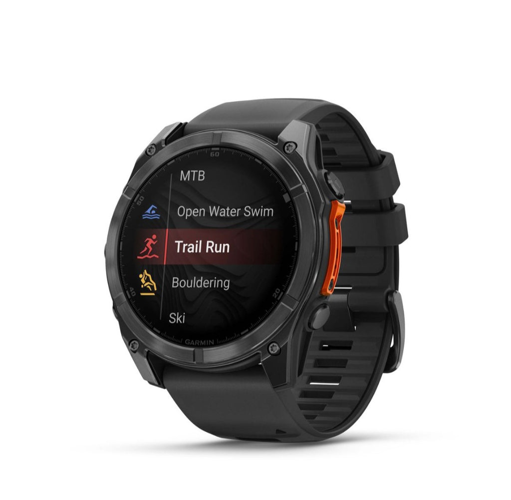 Garmin fenix 8 51mm, AMOLED Display GPS Smartwatch, Glass, Slate Gray/Black