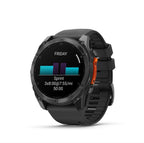 Garmin fenix 8 51mm, AMOLED Display GPS Smartwatch, Glass, Slate Gray/Black