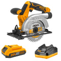 Ingco - Lithium Ion Circular Saw with 2.0Ah Battery and Fast Charger