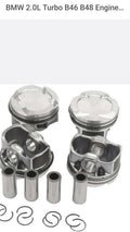 BMW 2.0L Turbo B46 B48 Engine Pistons Rings Set (82mm) 15-20 - 11258623326