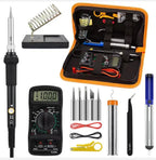60W Electronic Soldering Iron Kit, Adjustable Temperature LCD Display