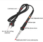 60W Electronic Soldering Iron Kit, Adjustable Temperature LCD Display