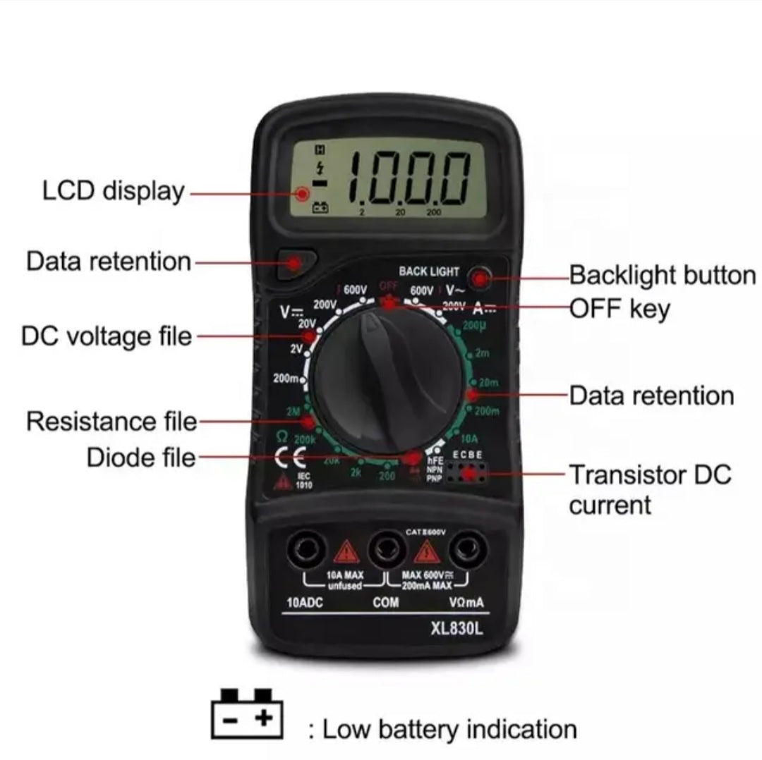 60W Electronic Soldering Iron Kit, Adjustable Temperature LCD Display