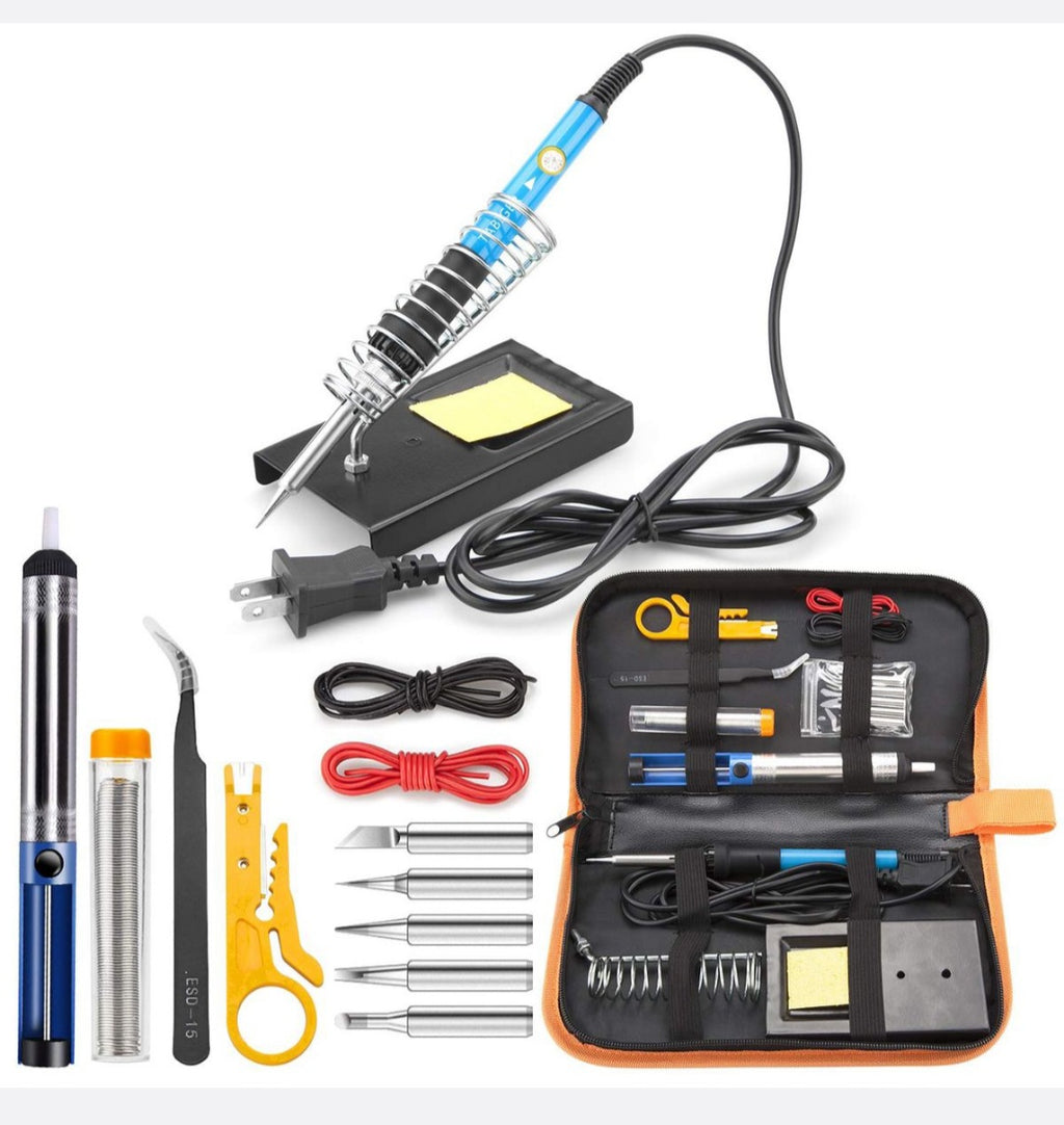 15-in-1 Soldering Iron Kit, 60W Soldering Iron with Tools