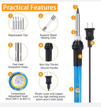 15-in-1 Soldering Iron Kit, 60W Soldering Iron with Tools