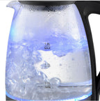 Mellerware Kettle 360 Degree Cordless Glass Black 1.8L 2200W "Storm"