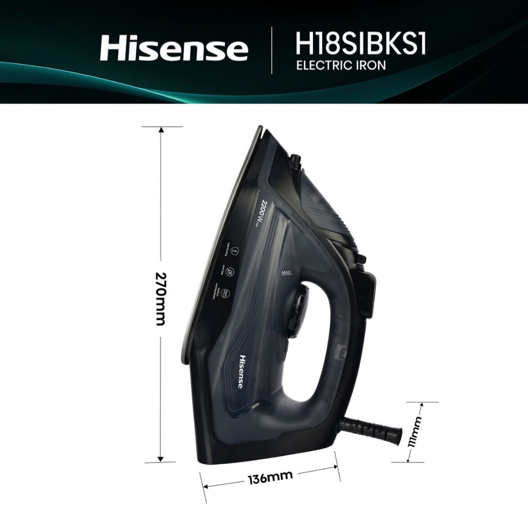 Hisense 2200W Ceramic Iron with High Accurate Temperature Control