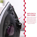 Defy 2200w Ceramic Non-Stick Steam Iron Black/Grey SI2322CX