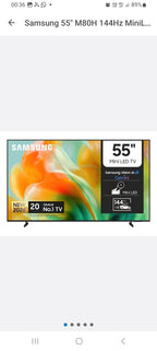 Samsung 55" M80H 144Hz MiniLED AI Smart TV with 4K Upscaling & MotionX