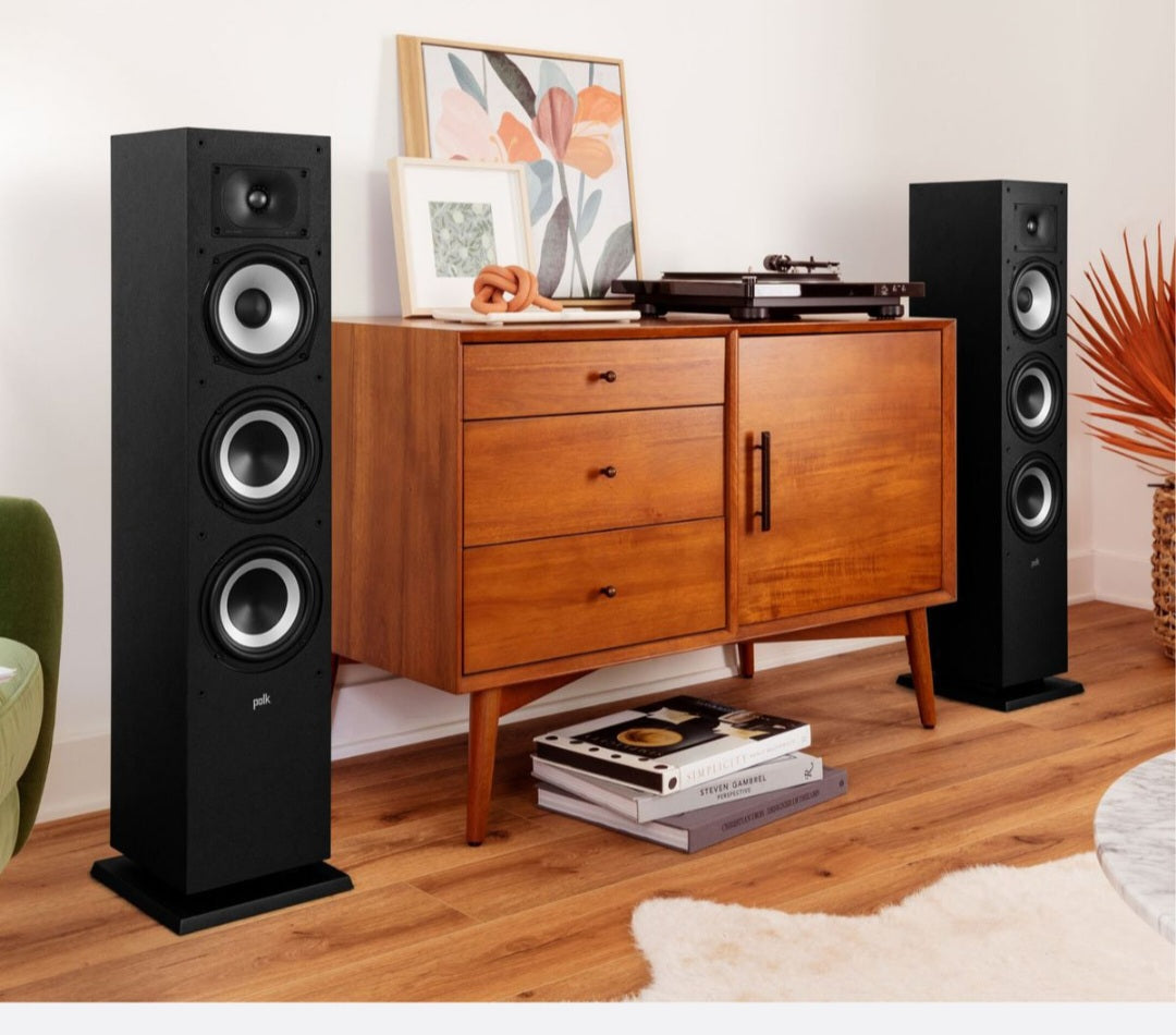 Polk Monitor XT60 High-Res Floor-Standing Tower Speakers (Pair) - Black