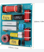 3 Way Audio Frequency Divider, 300W DIY KTV Stage Speaker Crossover 3 Way