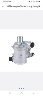 M274 engine Water pump Long Neck for Mercedes W205, W213, X253, R172