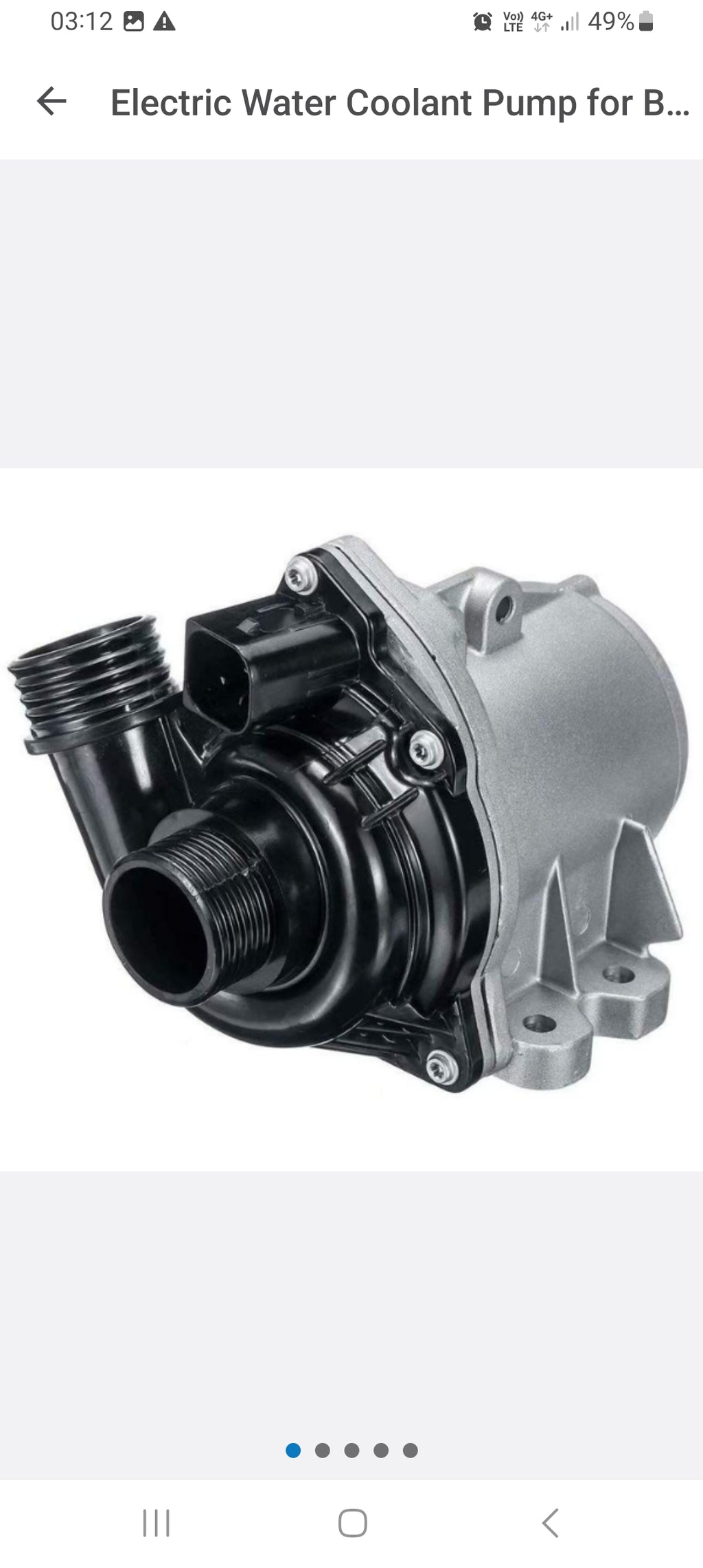 Electric Water Coolant Pump for BMW N54 - 11517632426.