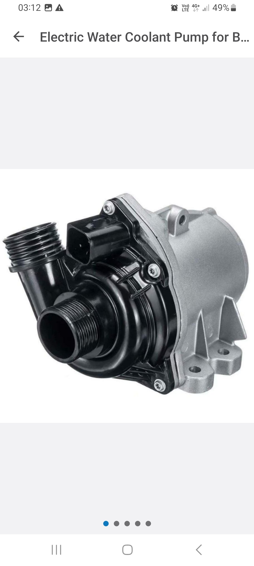 Electric Water Coolant Pump for BMW N54 - 11517632426.