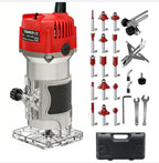 Compact Wood Router Tool, Electric Hand Wood Trimmer 110V 800W for DIY
