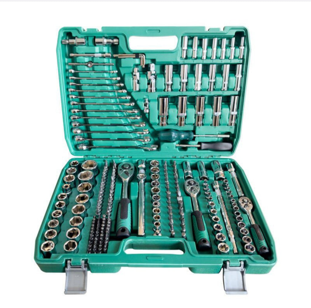 216-Piece Ratchet Wrench Set in Toolbox - Auto & Garage Repair Kit