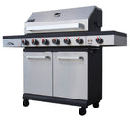 ALVA Sierra-6 Burner BBQ Gas Braai With Side Burner - Stainless Steel