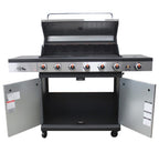 ALVA Sierra-6 Burner BBQ Gas Braai With Side Burner - Stainless Steel
