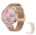 Golden Perfect Women's Smartwatch-Dual Strap Fitness & Health Tracker