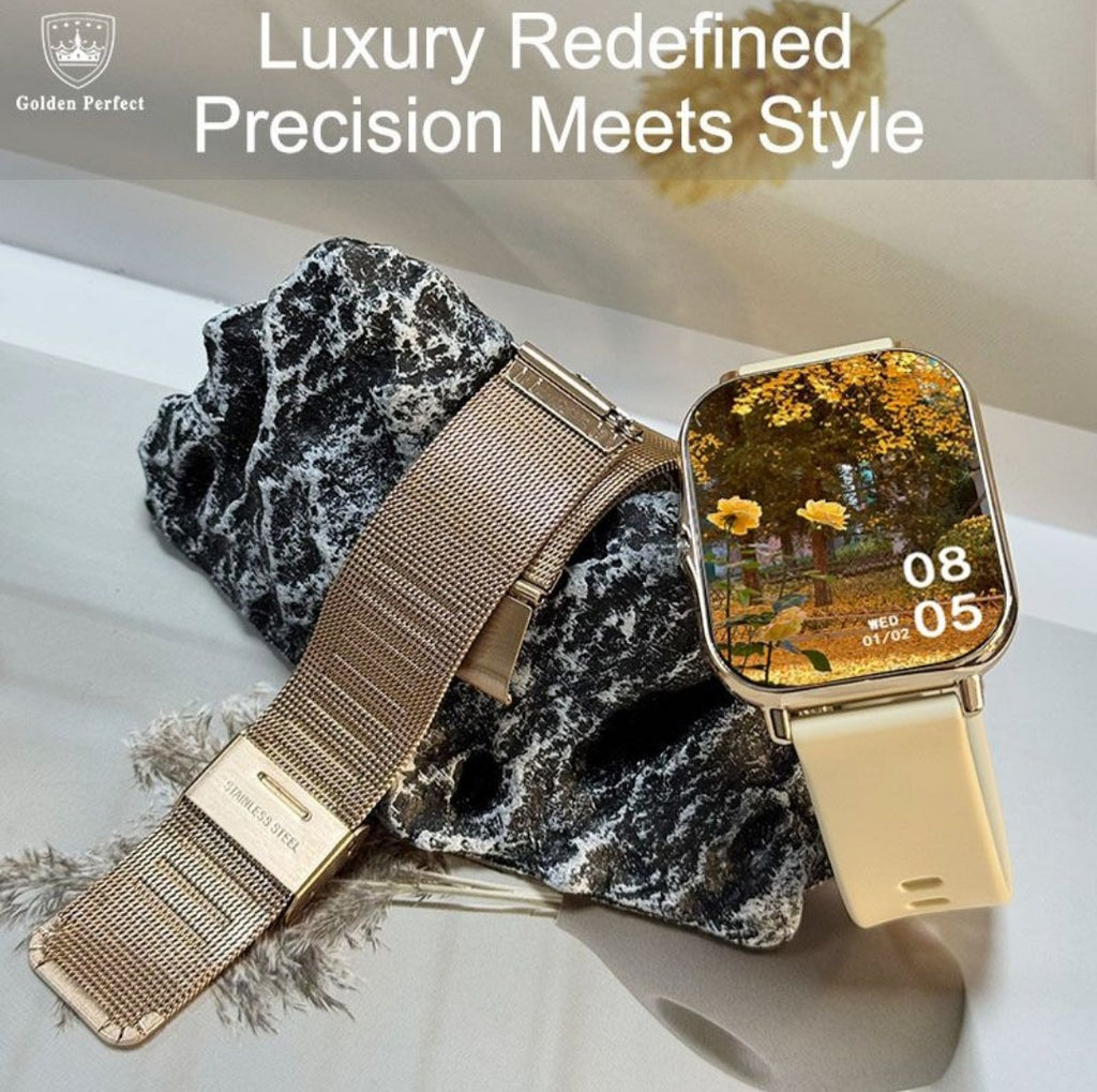 Luxury Fashion Smart Watch for Women - Android & iOS Compatible.