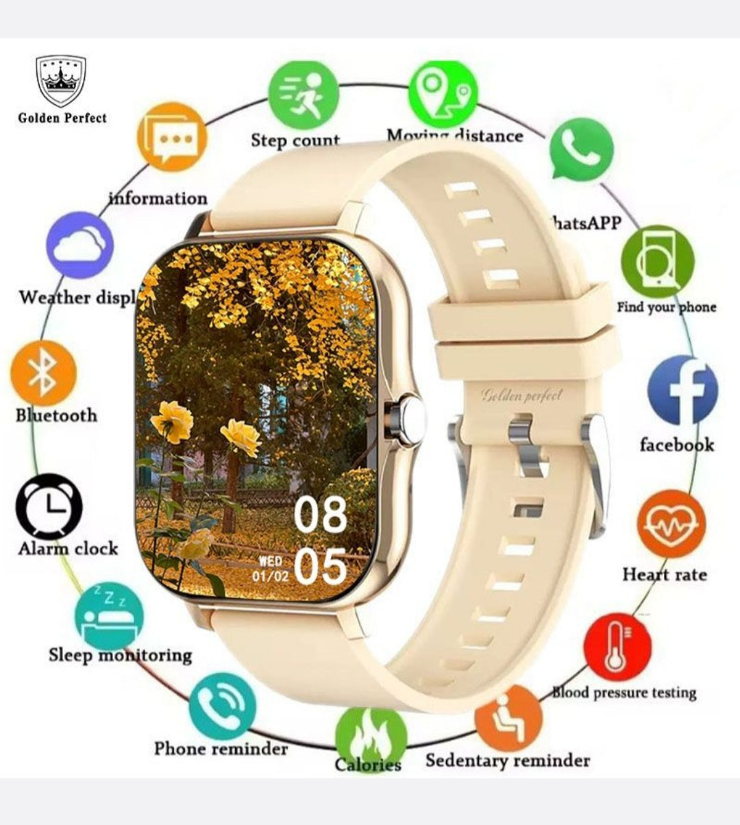 Luxury Fashion Smart Watch for Women - Android & iOS Compatible.