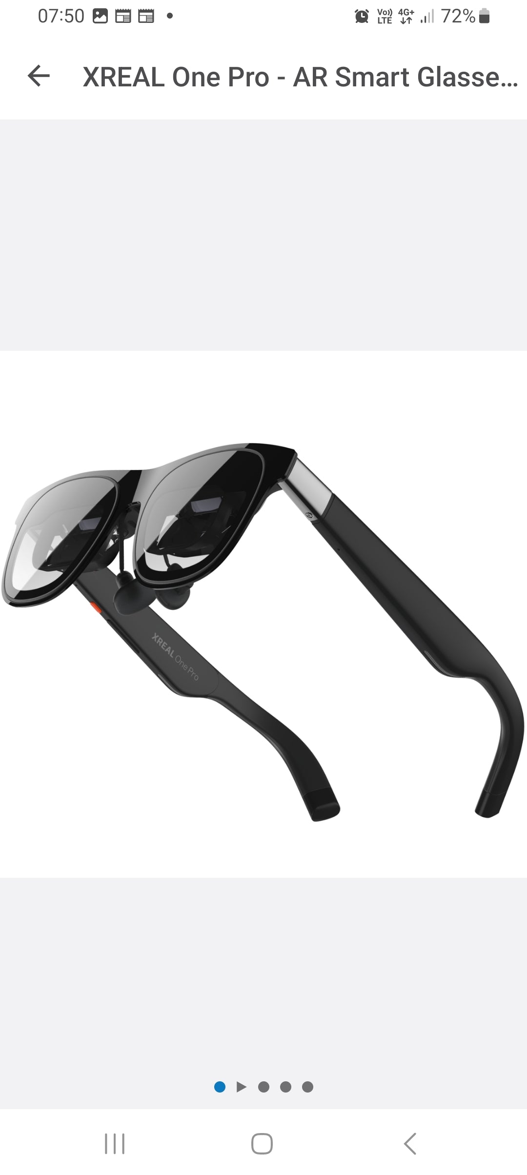 XREAL One Pro - AR Smart Glasses 120Hz Full-HD Micro-OLED, Bose Audio