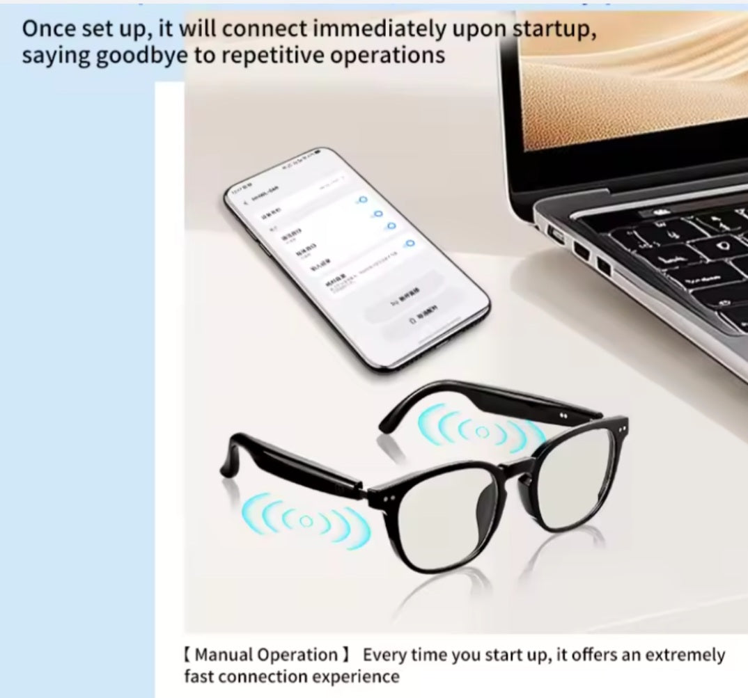 AI Smart Glasses, 2-in-1 Magnetic Sunglasses with Real-Time Translation