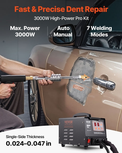 Stud Welder Dent Repair Kit, Spot Welding Machine with Slide Hammer
