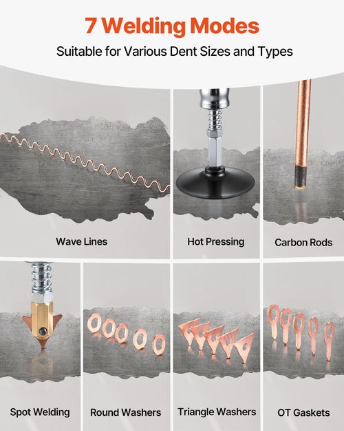 Stud Welder Dent Repair Kit, Spot Welding Machine with Slide Hammer