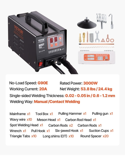 Stud Welder Dent Repair Kit, Spot Welding Machine with Slide Hammer