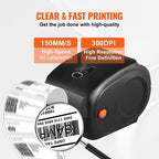 Thermal Label Printer, 300DPI for 4x6 Mailing Packages, Wireless