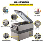 Portable Small Car Freezer 45L Mini Car Freezer Refrigerator 45W Car
