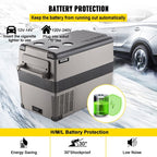 Portable Small Car Freezer 45L Mini Car Freezer Refrigerator 45W Car