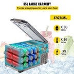 Car Refrigerator 35L Compressor Portable Small Refrigerator Refrige