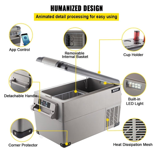 Car Refrigerator 35L Compressor Portable Small Refrigerator Refrige