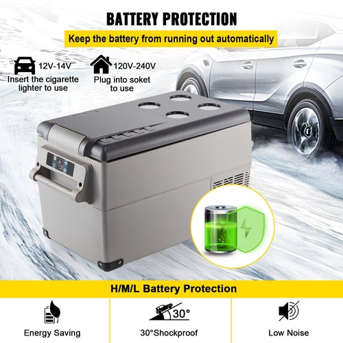 Car Refrigerator 35L Compressor Portable Small Refrigerator Refrige
