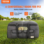 Cat Carrier with Wheels, Rolling Pet Carrier with Telescopic Handle