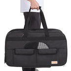 Cat Carrier with Wheels, Rolling Pet Carrier with Telescopic Handle