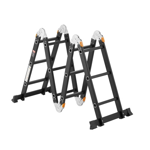 Multi-Purpose Folding Ladder, 7-in-1 Tall Extension Step Ladder, A