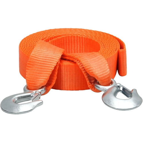 ATV Tow Strap with Hooks, 50.8 mm x 6.1 m, 7711 kg Capacity, Durable